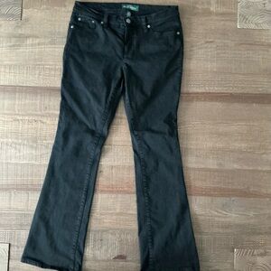 Lauren Ralph Lauren Black Flare Women's Jeans